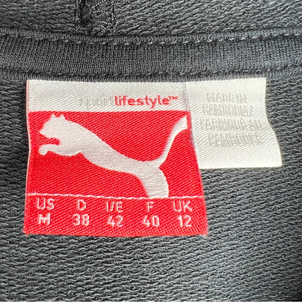 PUMA Black Hoodie Sweatshirt with Pink Accents - 817700 - Sz M - Picture 2 of 9